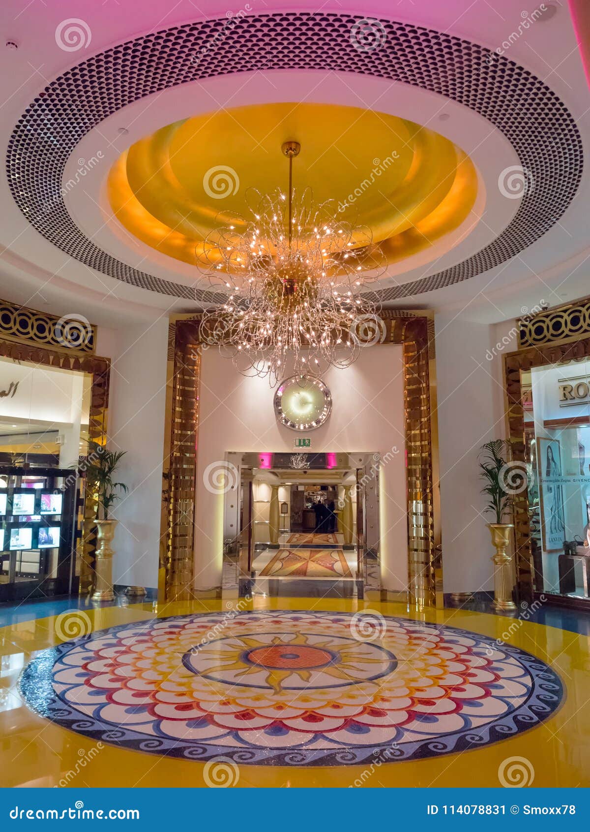 The Interior Of The Burj Al Arab Hotel Editorial Photo