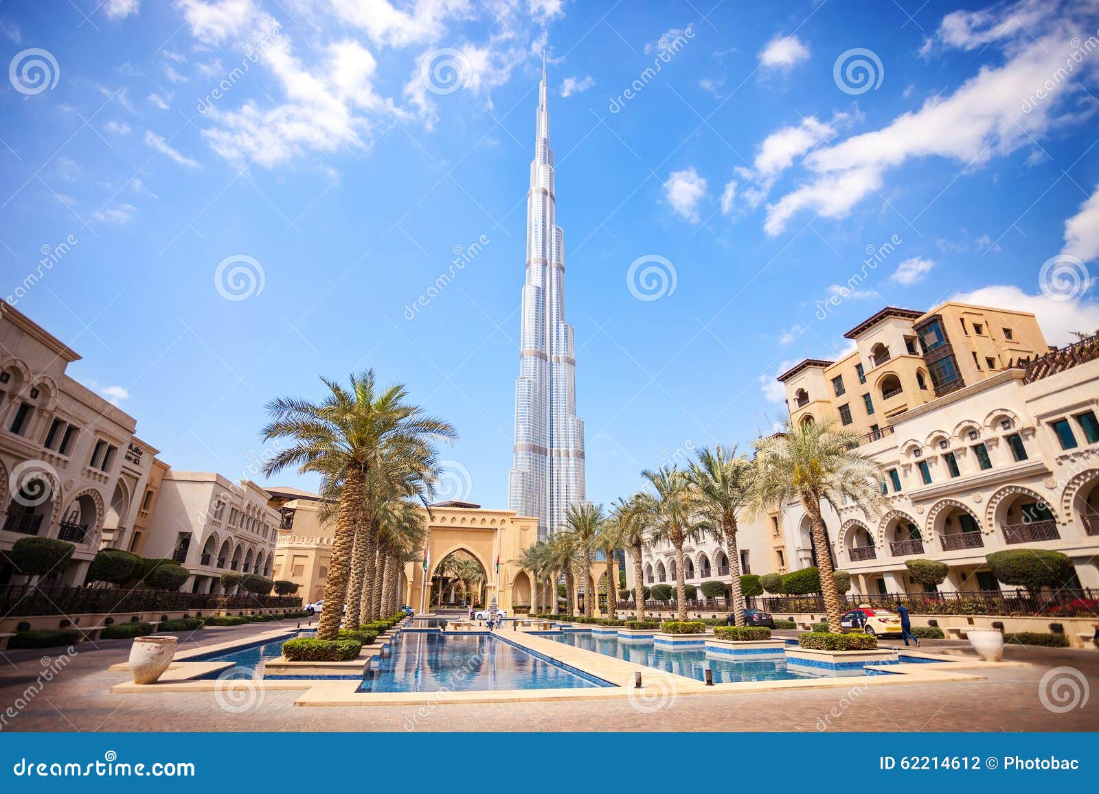 dubai, uae - february 24 - burj khalifa, the highest building in the world, 829.8 m tall. pic
