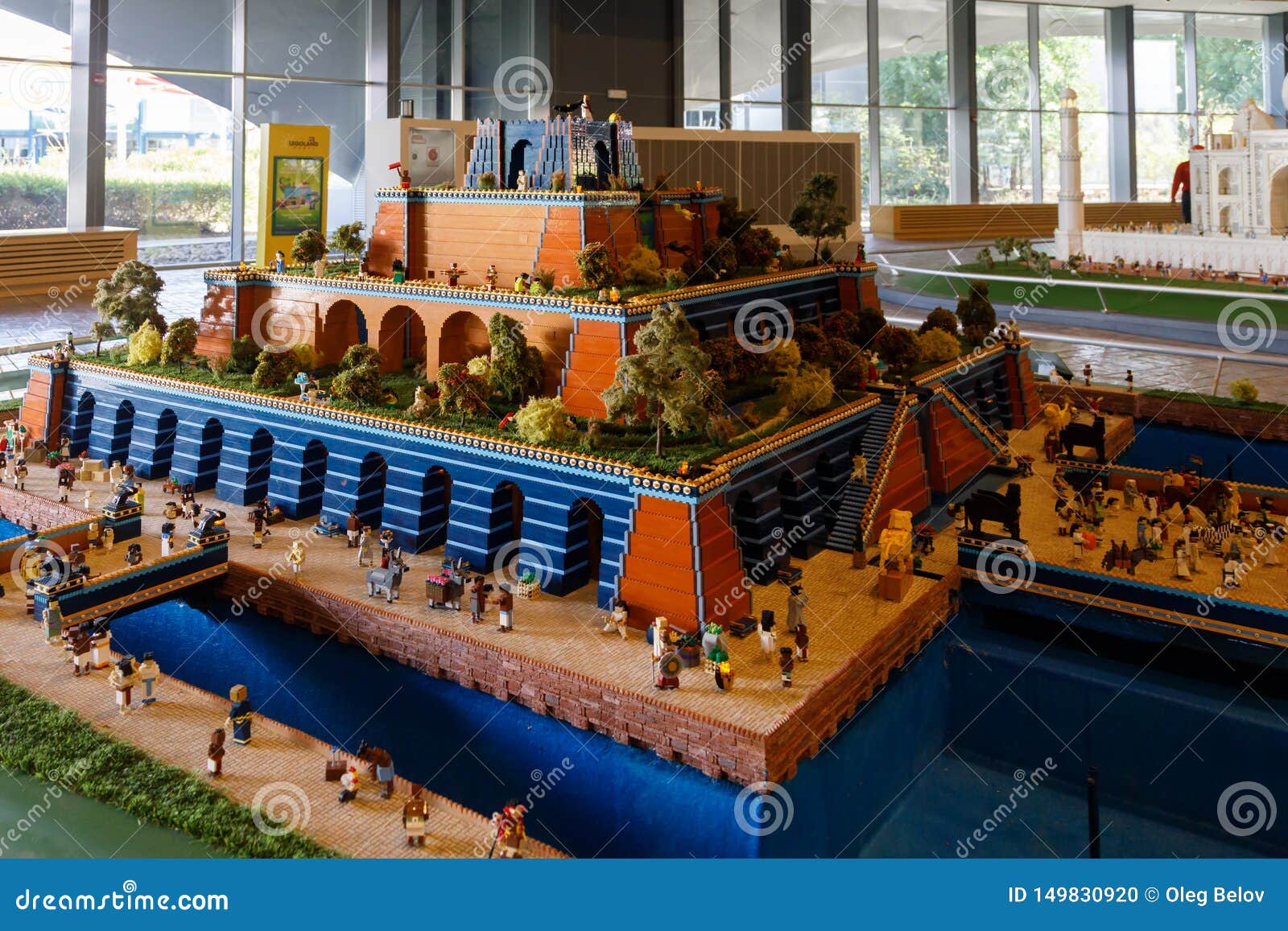 Lego Miniature Of The Hanging Gardens Of Babylon One Of The Seven