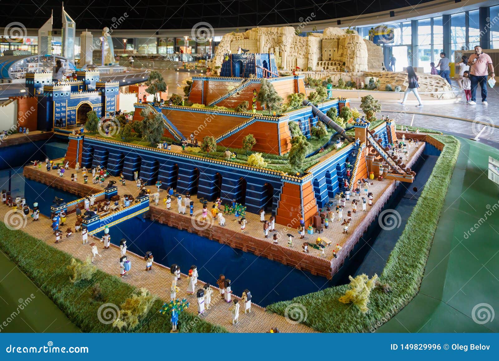 Lego Miniature Of The Hanging Gardens Of Babylon One Of The Seven