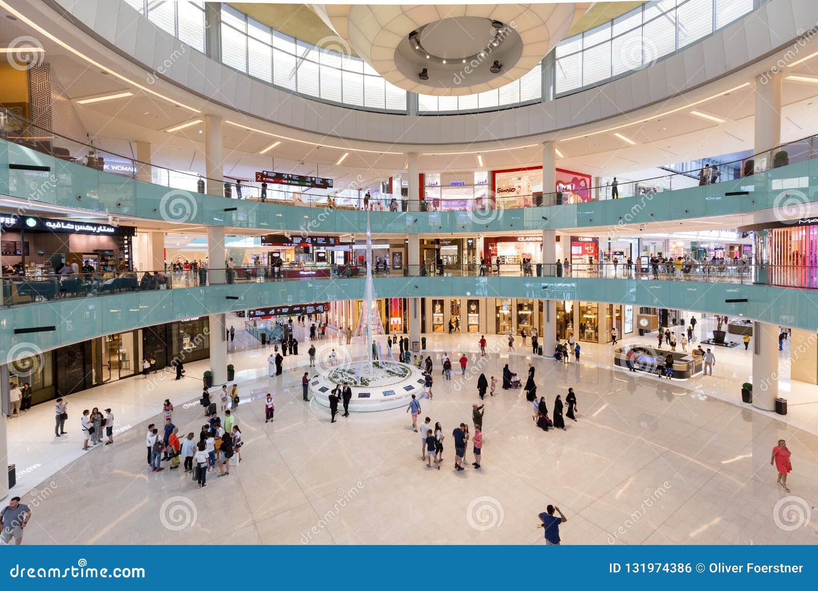 Grand Atrium Inside Dubai Mall Editorial Photo Image Of Modern