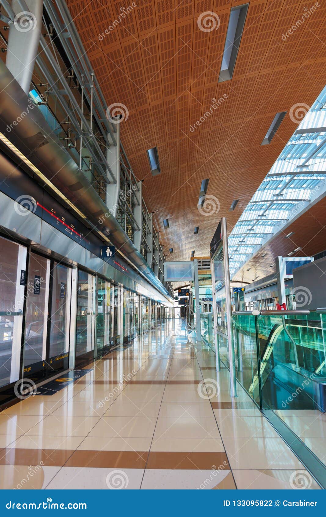Interior Metro Station In Dubai Uae Stock Photo Image Of