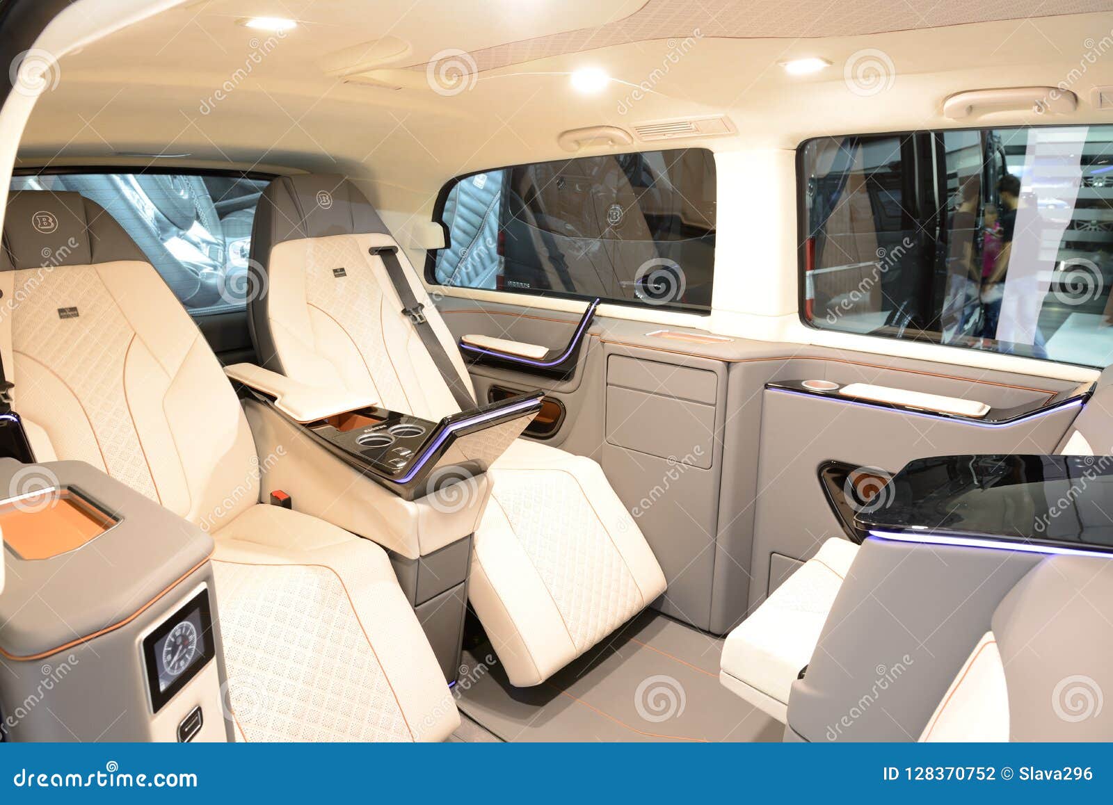 The Mercedes Benz Brabus V Class Van Interior Is On Dubai