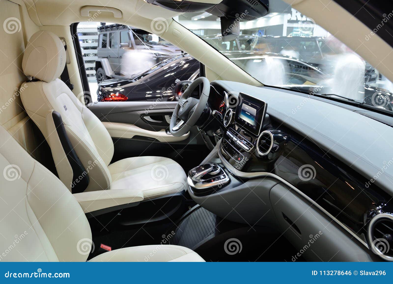 The Mercedes Benz Brabus V Class Van Interior Is On Dubai
