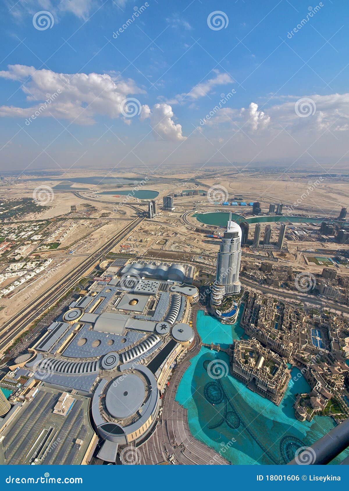 Dubai Von Oben Stockfoto Bild Von Dubai