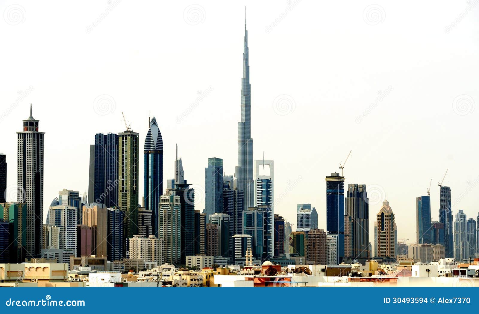 dubai. world trade center and burj khalifa