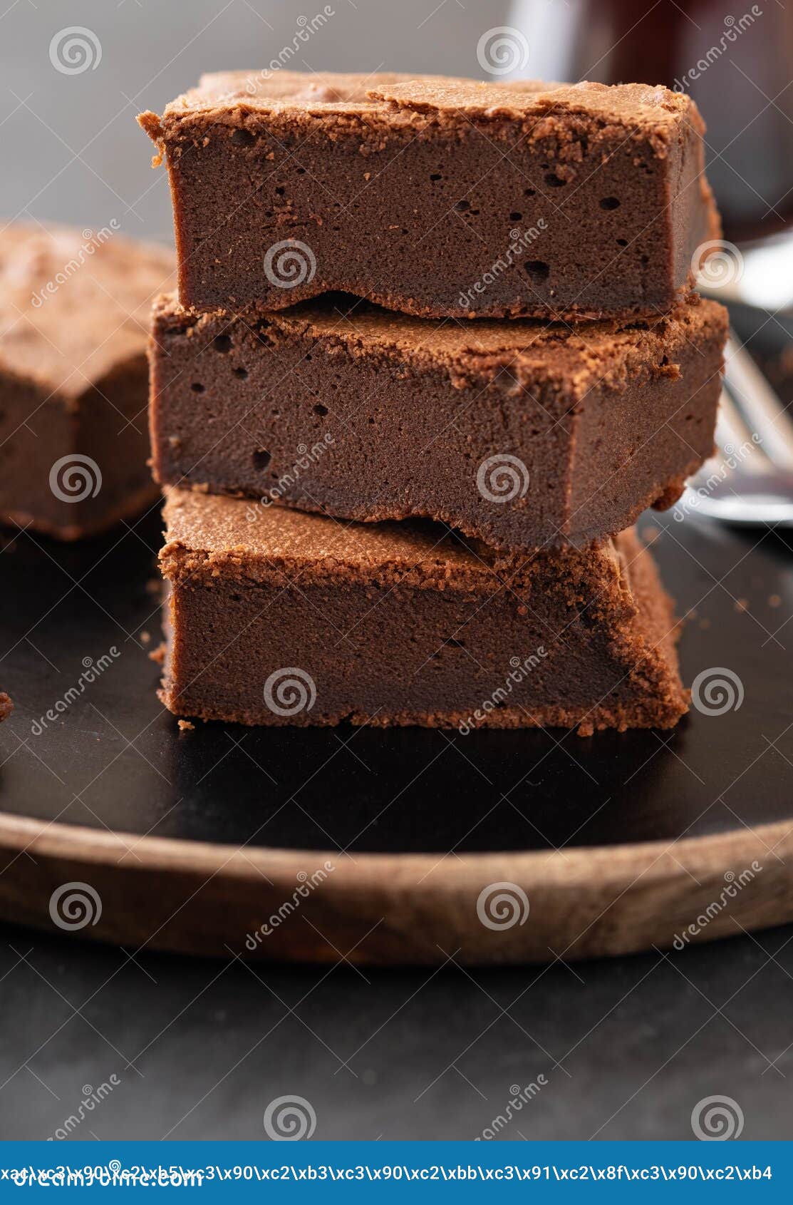 Dubbele Chocolade Brownies Eigengemaakte Chocoladezachte Toffee ...