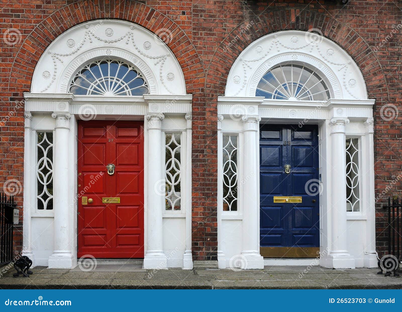 Dublin doors stock image. Image of doors, antique, craftsmanship 26523703