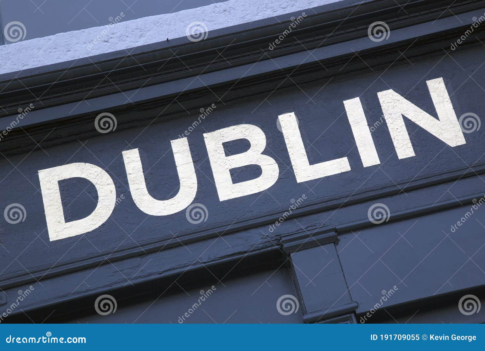 Dublin Sign on Tilt stock image. Image of slant, tilt 191709055