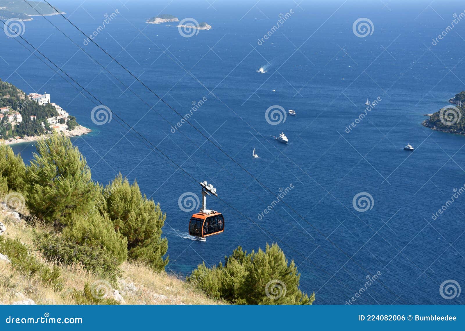 Dubrovnik, Croatia July 3, 2021 the Dubrovnik Cable Car, Croatia