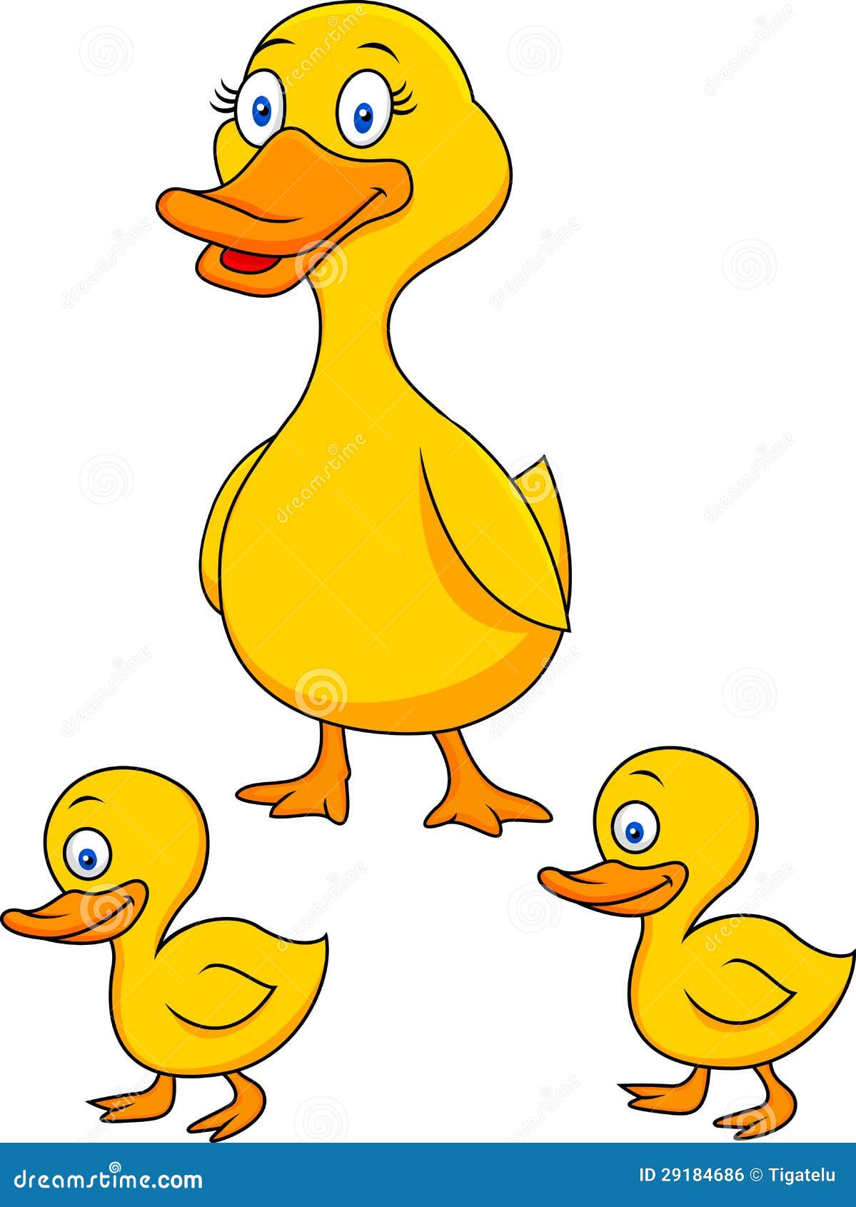 Duck Cartoon Family Illustration 29184686 - Megapixl