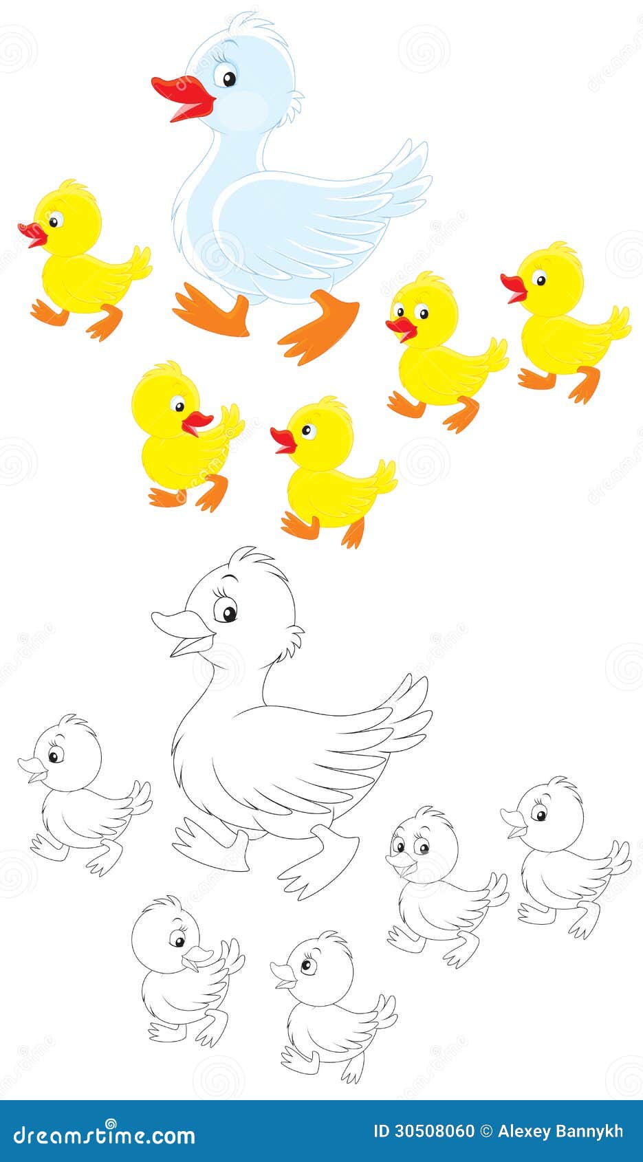 Duck Walk Picture for Classroom / Therapy Use - Great Duck Walk Clipart