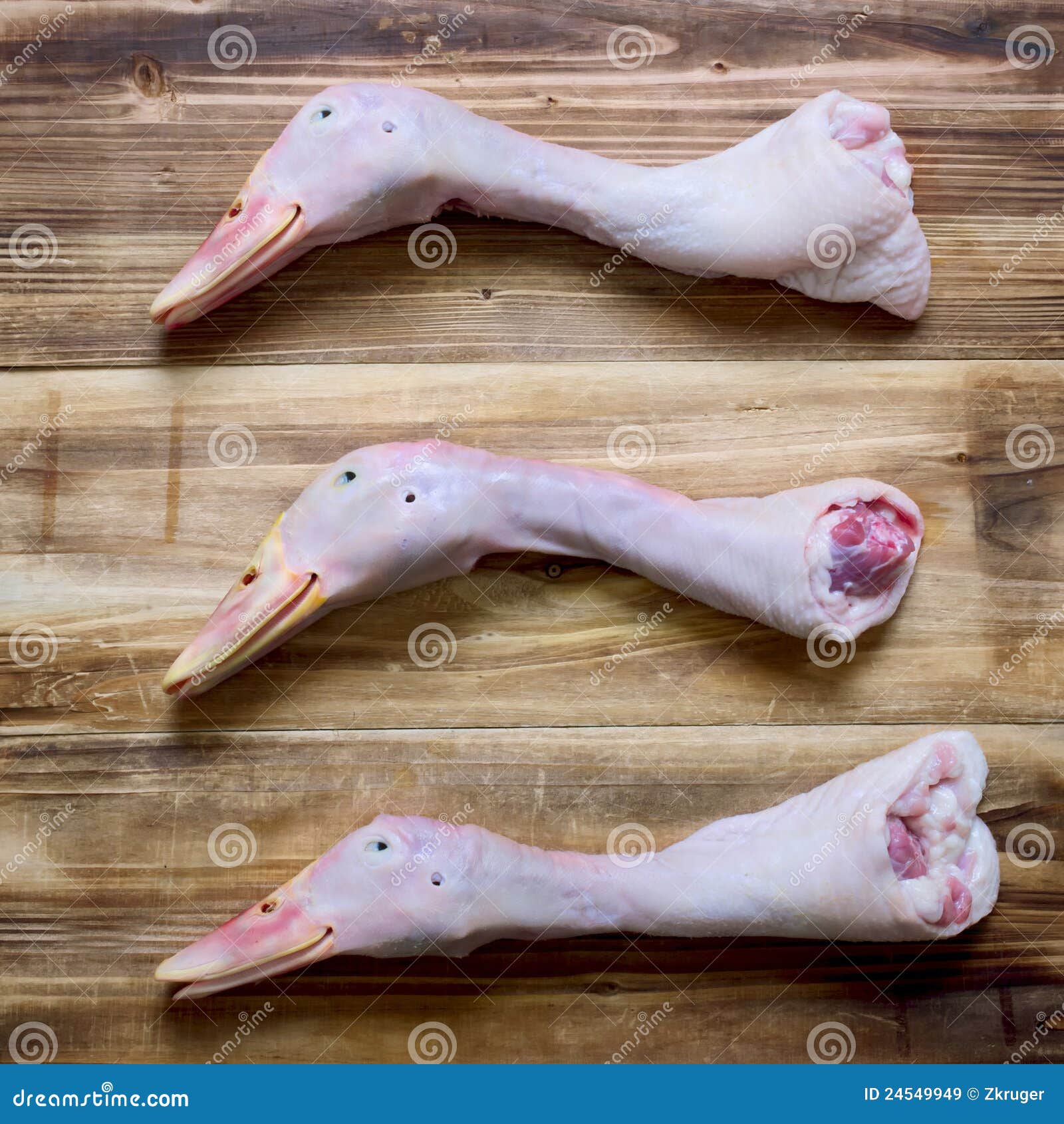 Duck heads stock image. Image of neck, uncooked, delicacy 24549949