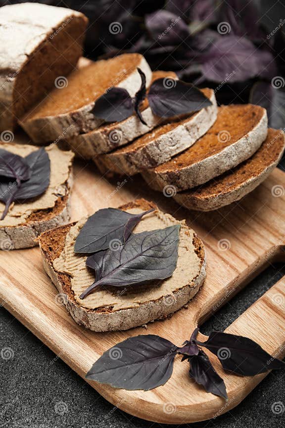 Duck Liver Pate, Homemade Appetizer Stock Image - Image of closeup