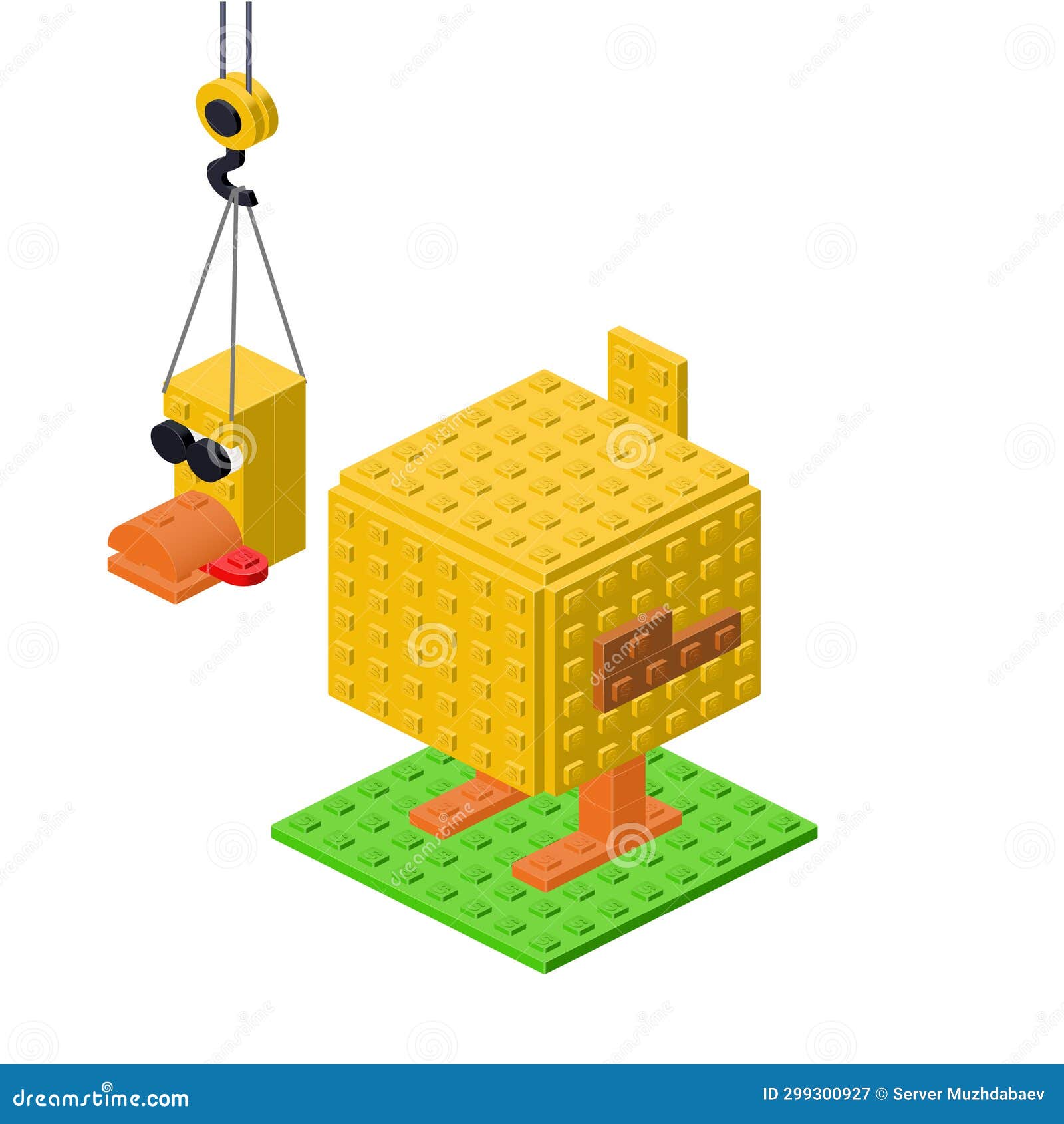 Duck Meat Production Concept. Vector Stock Illustration Illustration