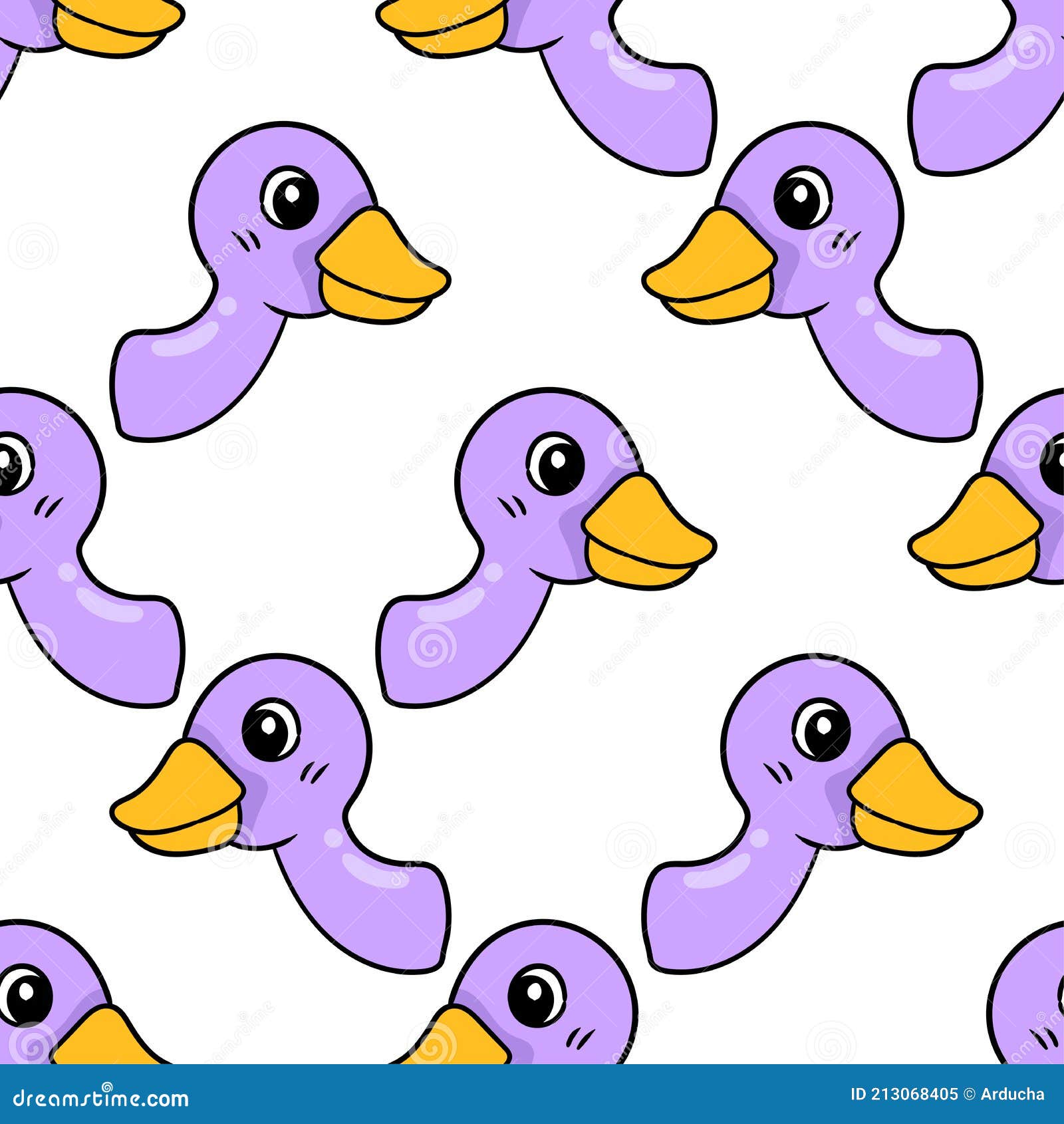 duck poultry head seamless pattern textile print. repeat pattern background 