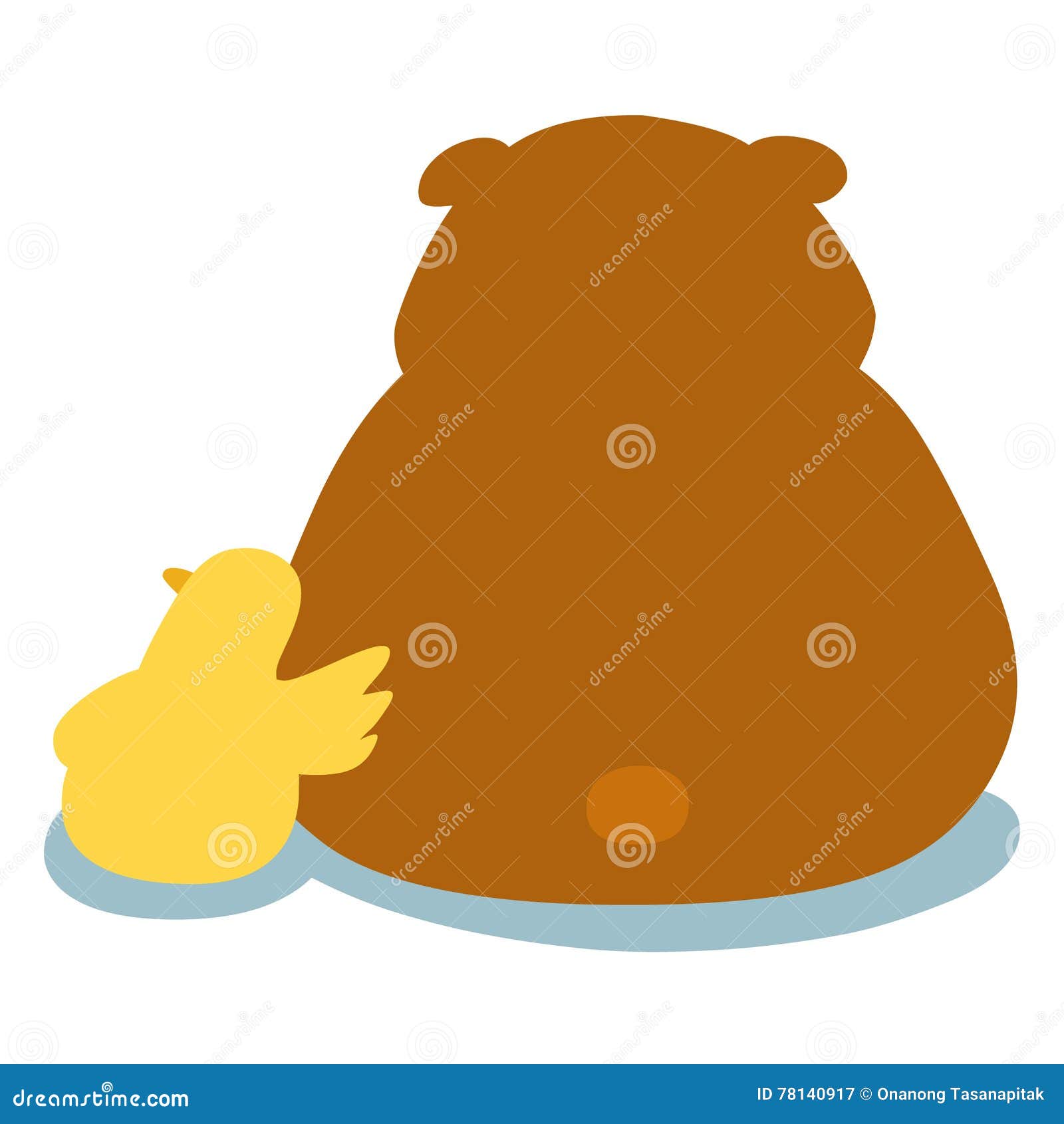 duck soothe bear cartoon character