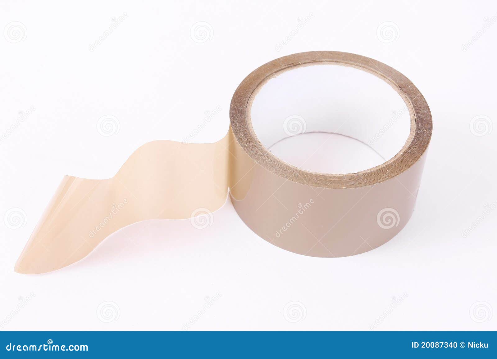 Three Rolls Of Narrow Paper Tape Yellow And Brown Stock Photo - Download  Image Now - Cut Out, Masking Tape, Adding Machine Tape - iStock