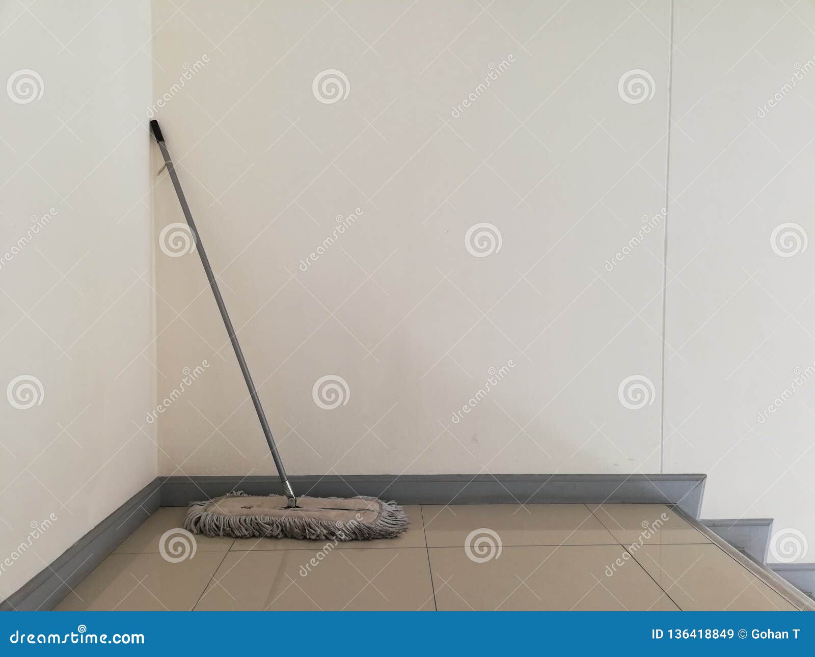A Dude Mop for Maid in a Floor Corner . Stock Image Image of corner, maid 136418849
