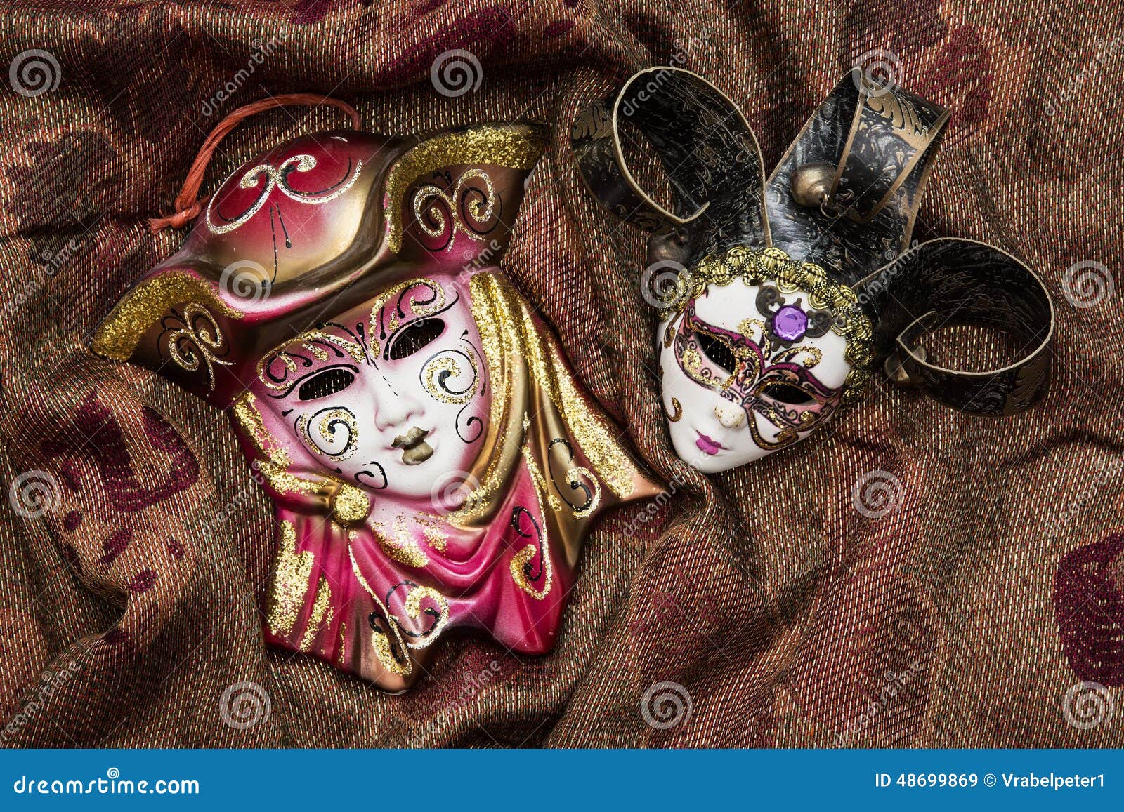 2 Maschere Fantasma Dell'Opera Mezzo Viso - Carnevale Vintage, Oro E Argento, Per Feste E Costumi - Foto 12