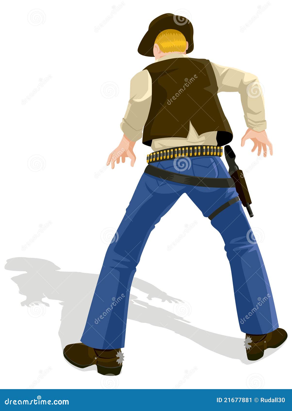 Cowboy Standoff Drawing