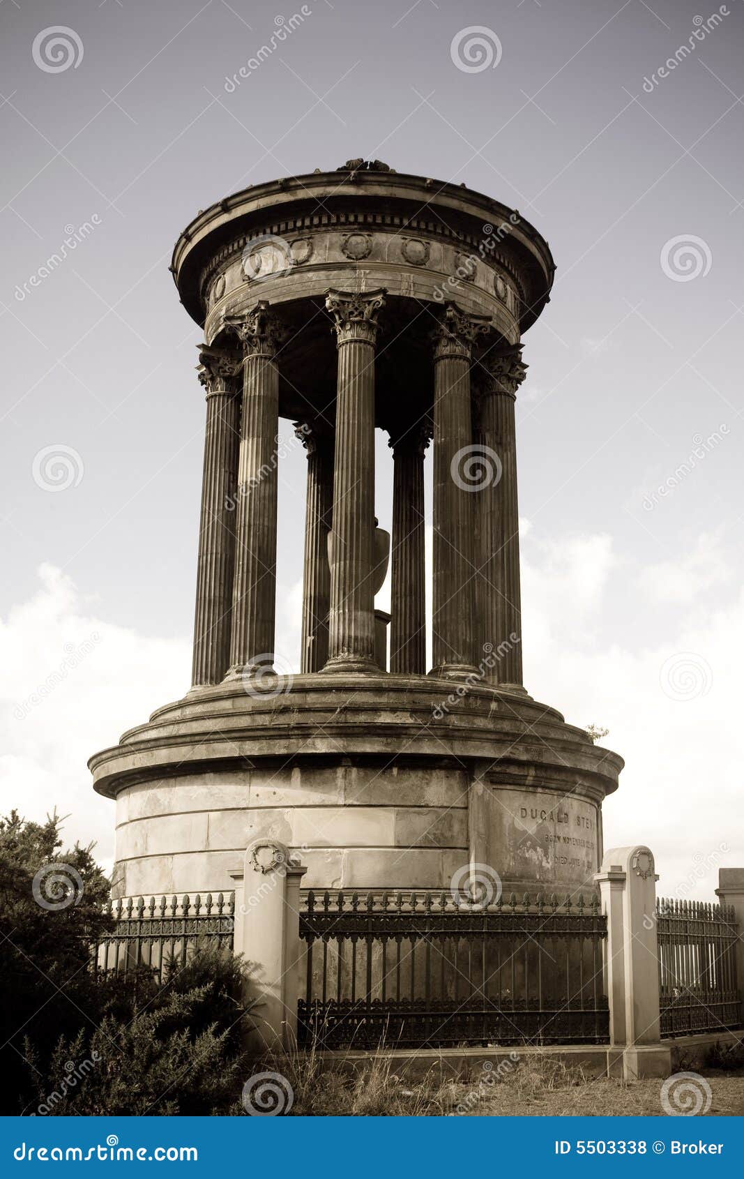 Dugald Stewart Monument stock photo. Image of history 5503338