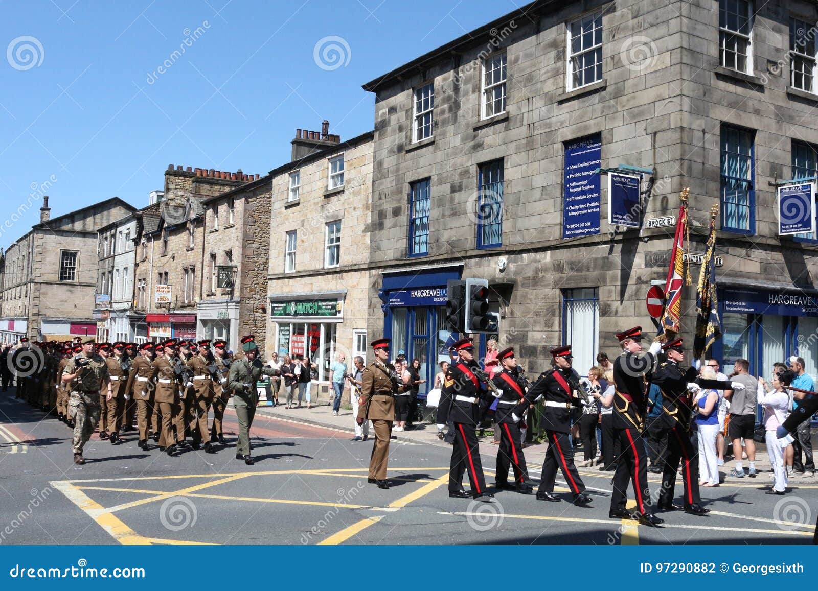 Duke of Lancaster`s Regiment Marching Lancaster Editorial Photography ...