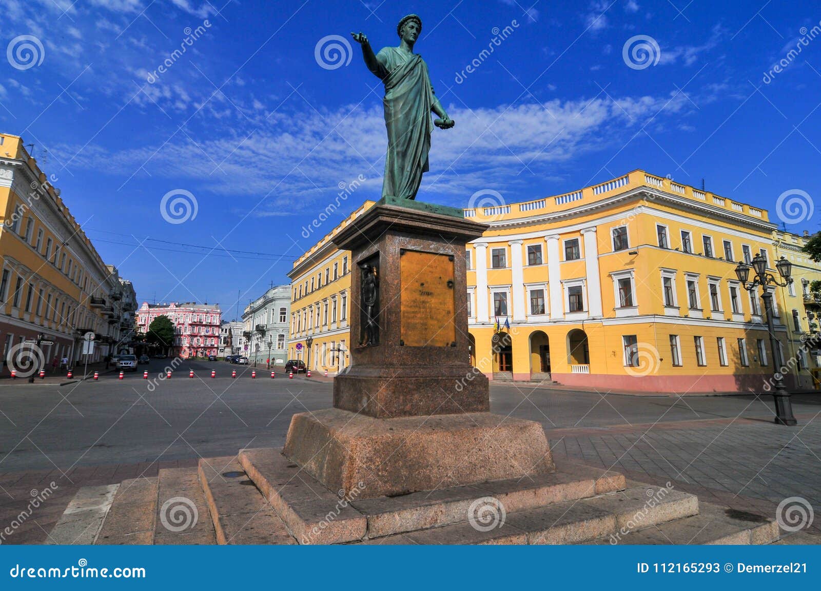 Statue of Duke Richelieu Odessa, Ukraine Editorial Stock Photo