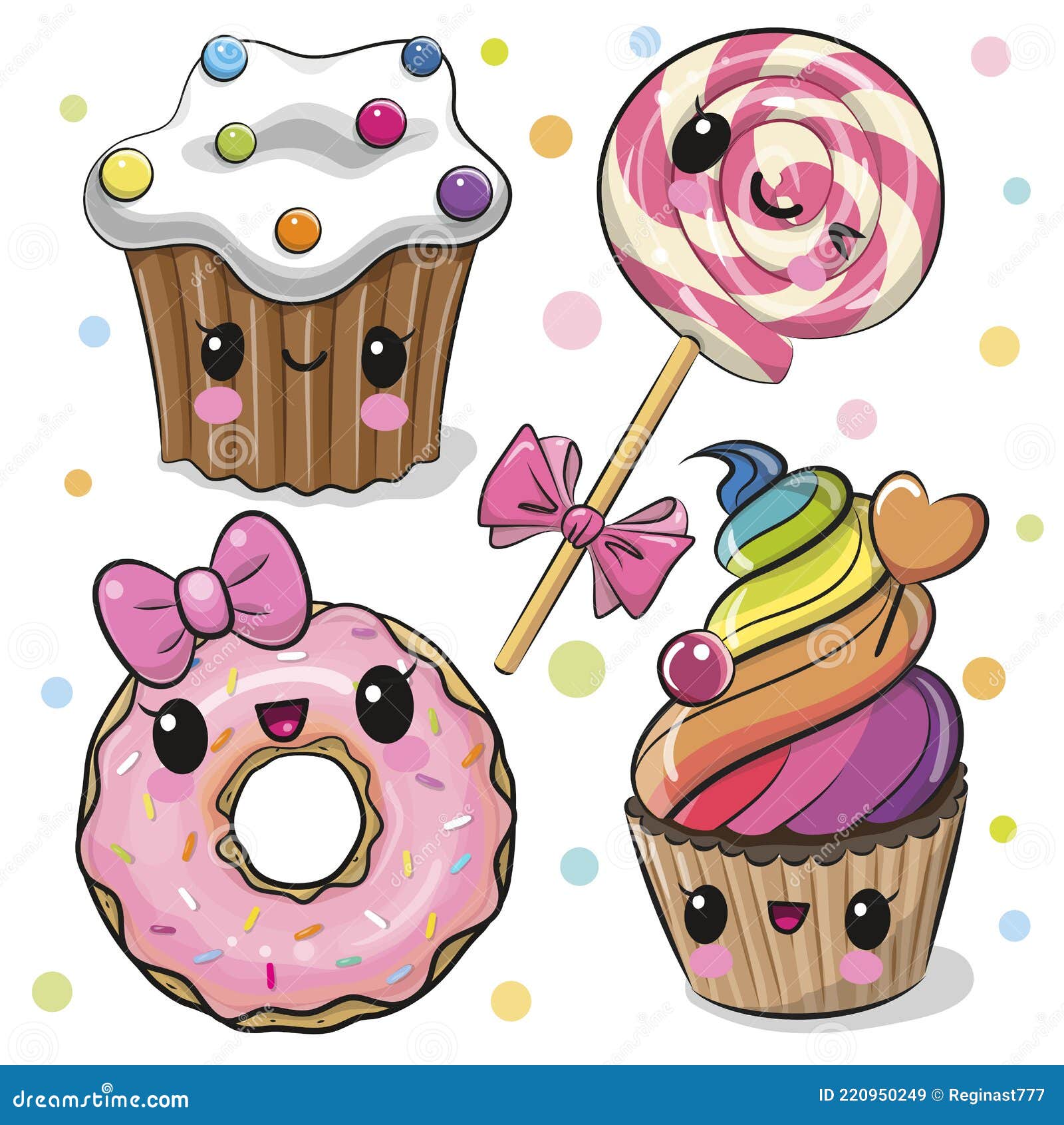 Dulces De Dibujos Animados Con Ojos Sobre El Fondo Blanco Ilustración del Vector - Ilustración de cara, sonrisa: 220950249 Dulces De Dibujos Animados Con Ojos Sobre El Fondo Blanco Ilustración del Vector - Ilustración de cara, sonrisa: 220950249