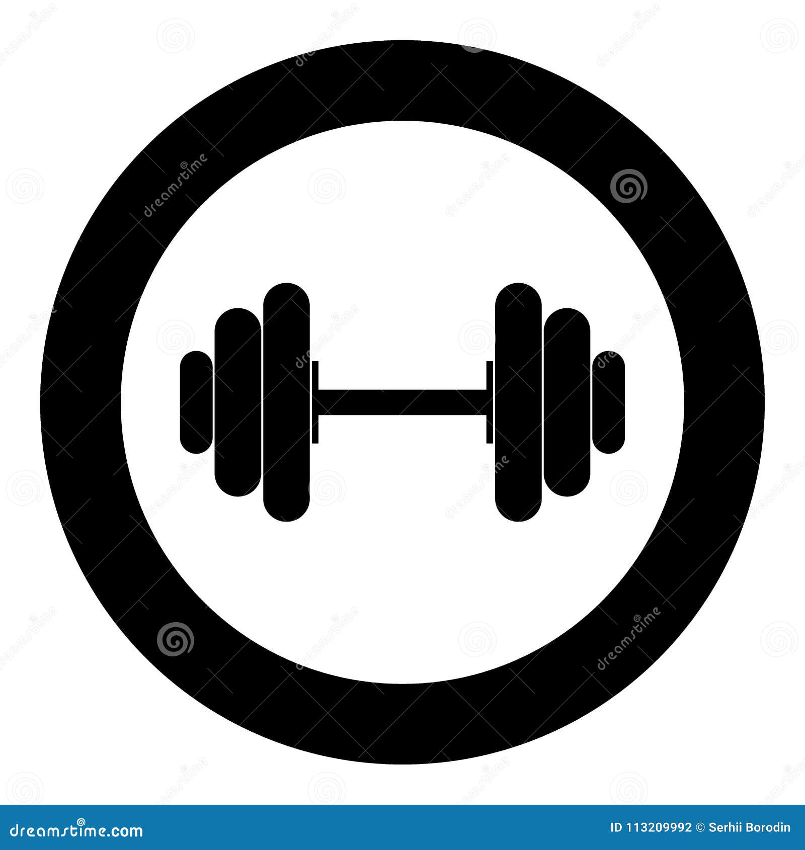 dumbbell clipart black