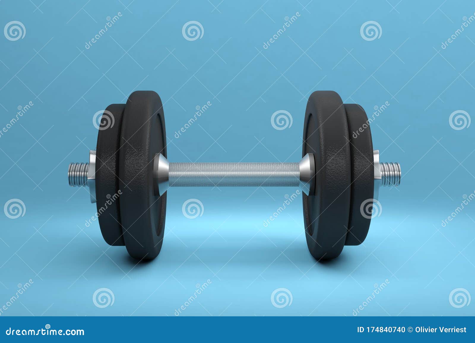 Dumbbell Bodybuilding Weightlifting Sport Weights Stock Illustration