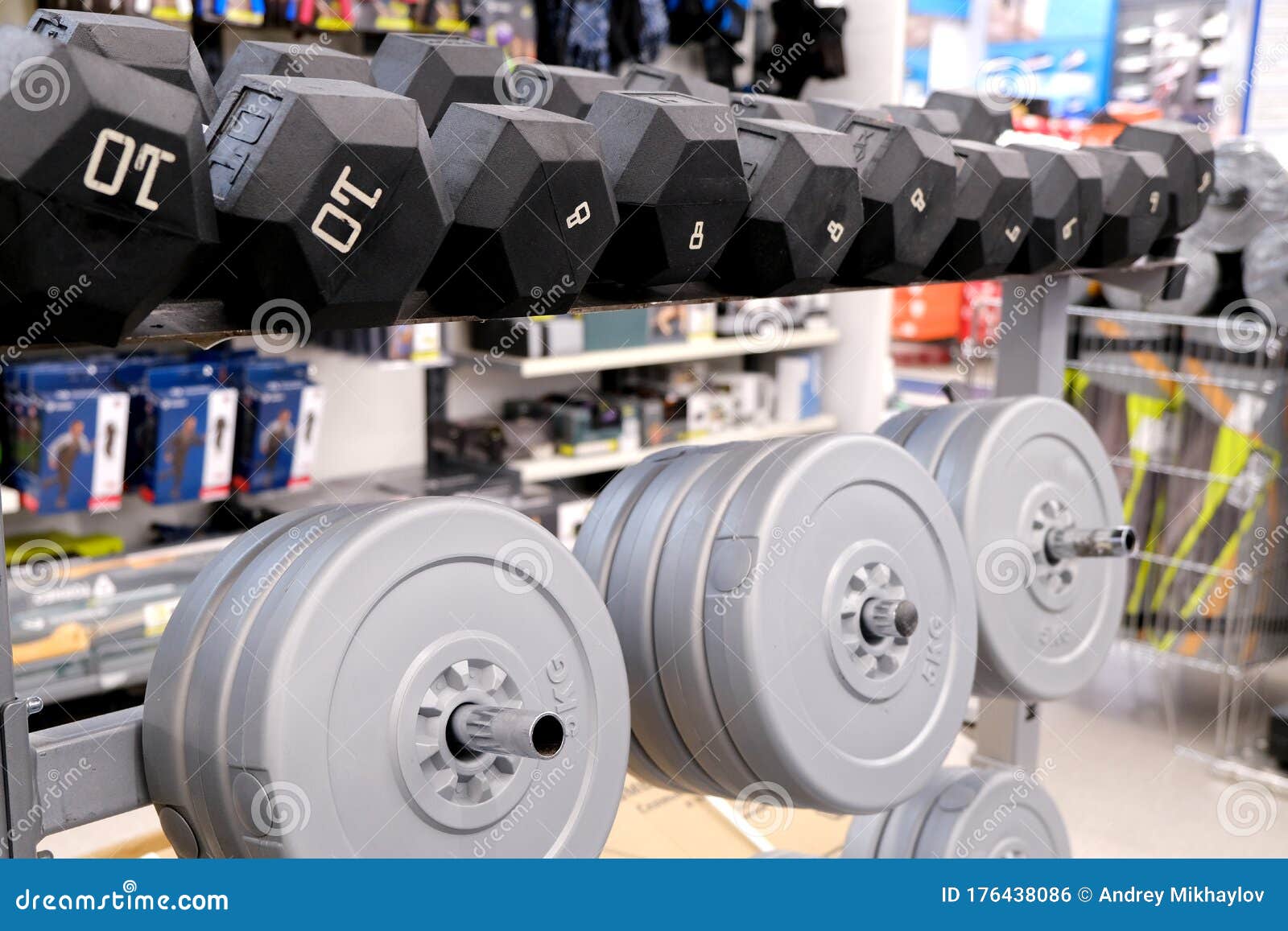 Dumbbells with Different Weights. Pancakes of Different Weights for the