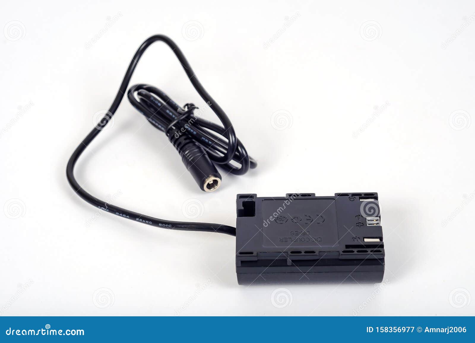 Dummy Battery Pack for Camera on White Stock Image Image of camera