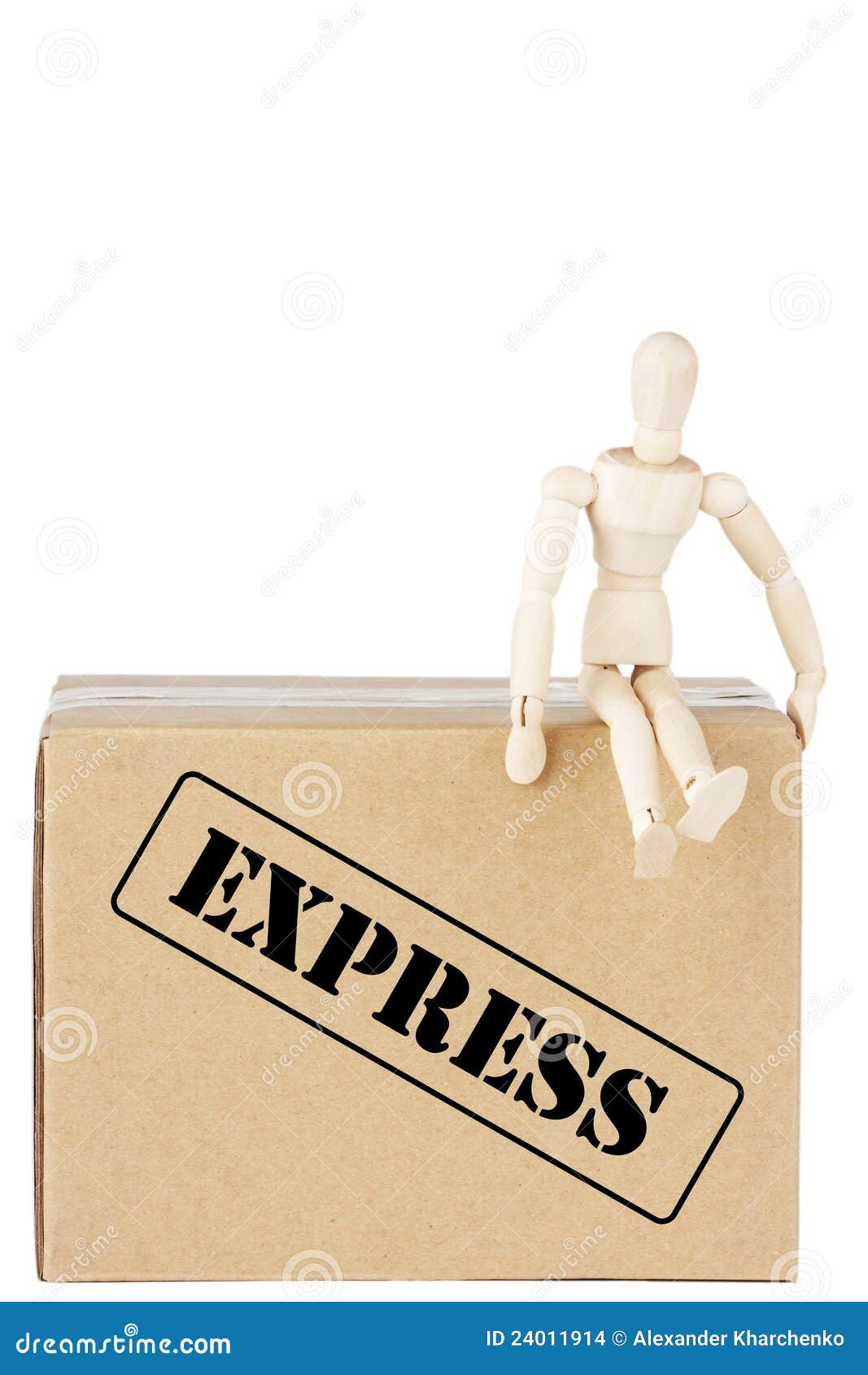 Dummy on the box stock photo. Image of parcel, business 24011914