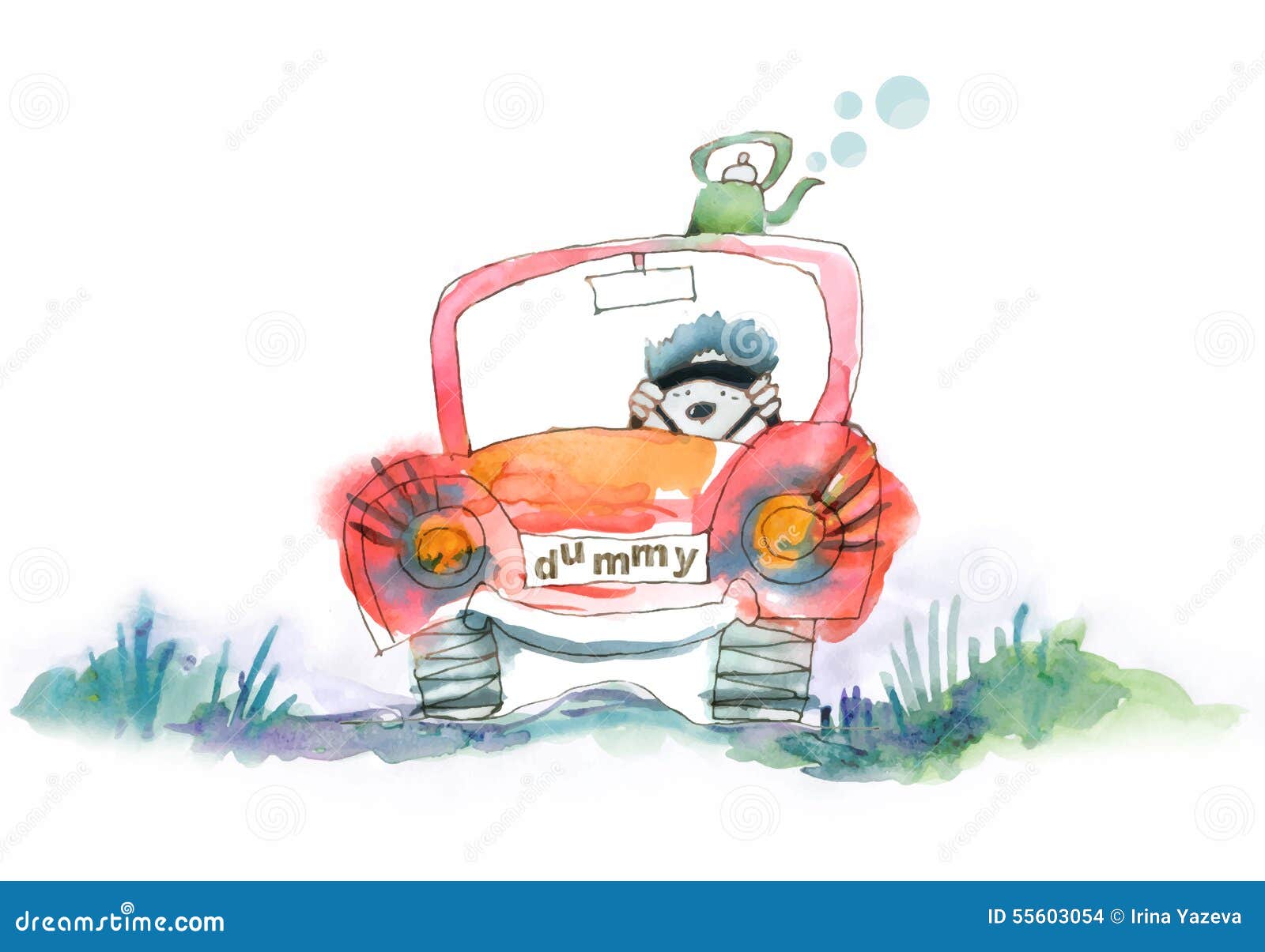 Dummy car driver. stock illustration. Illustration of nervous 55603054