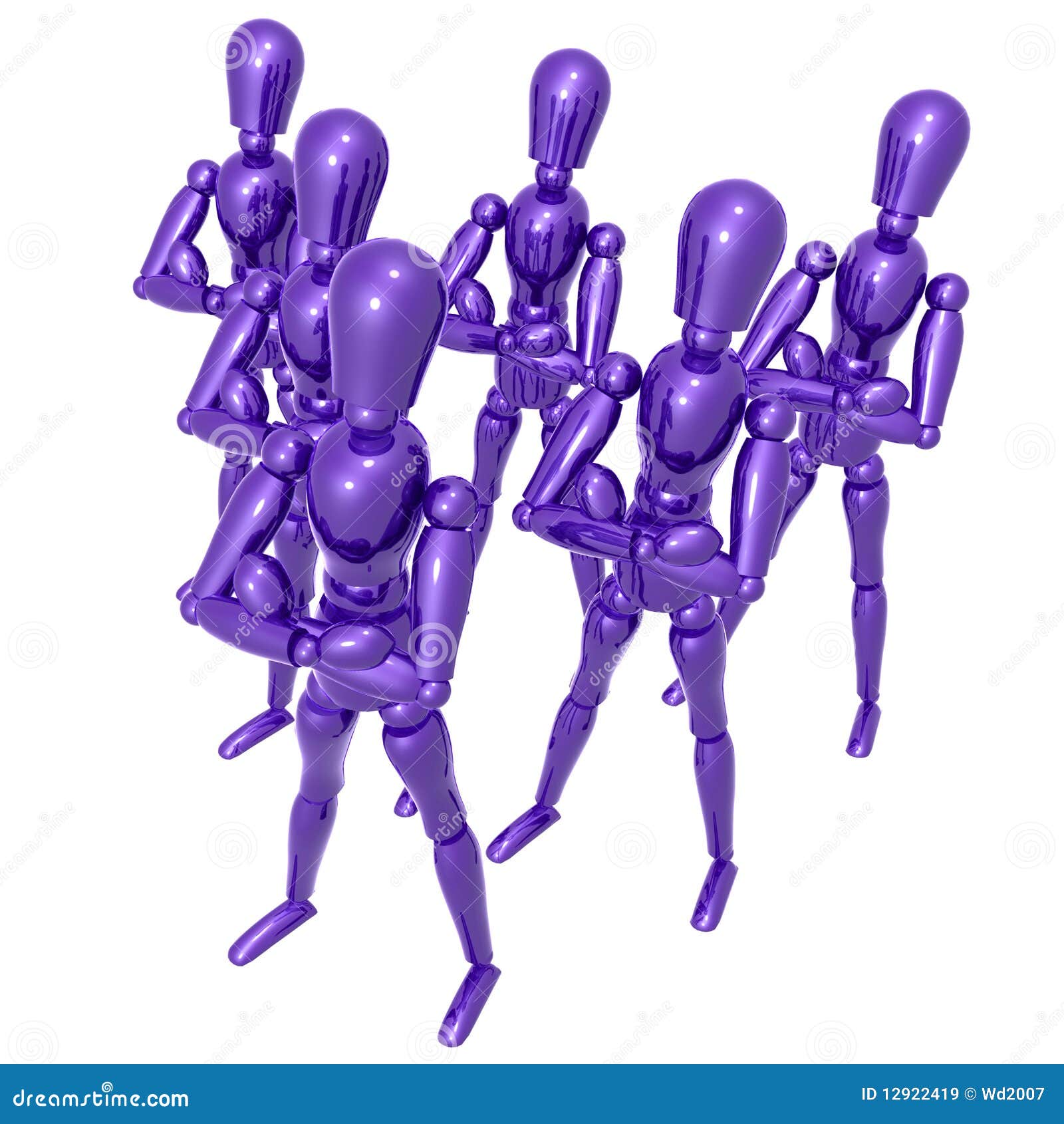 Dummy Figure Doll Business Team Stock Illustration Illustration of
