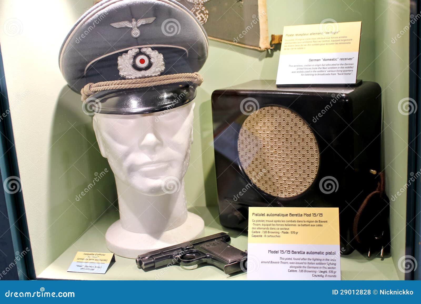 Dummy German Officer at the Museum of the Battle of Normandy. Editorial