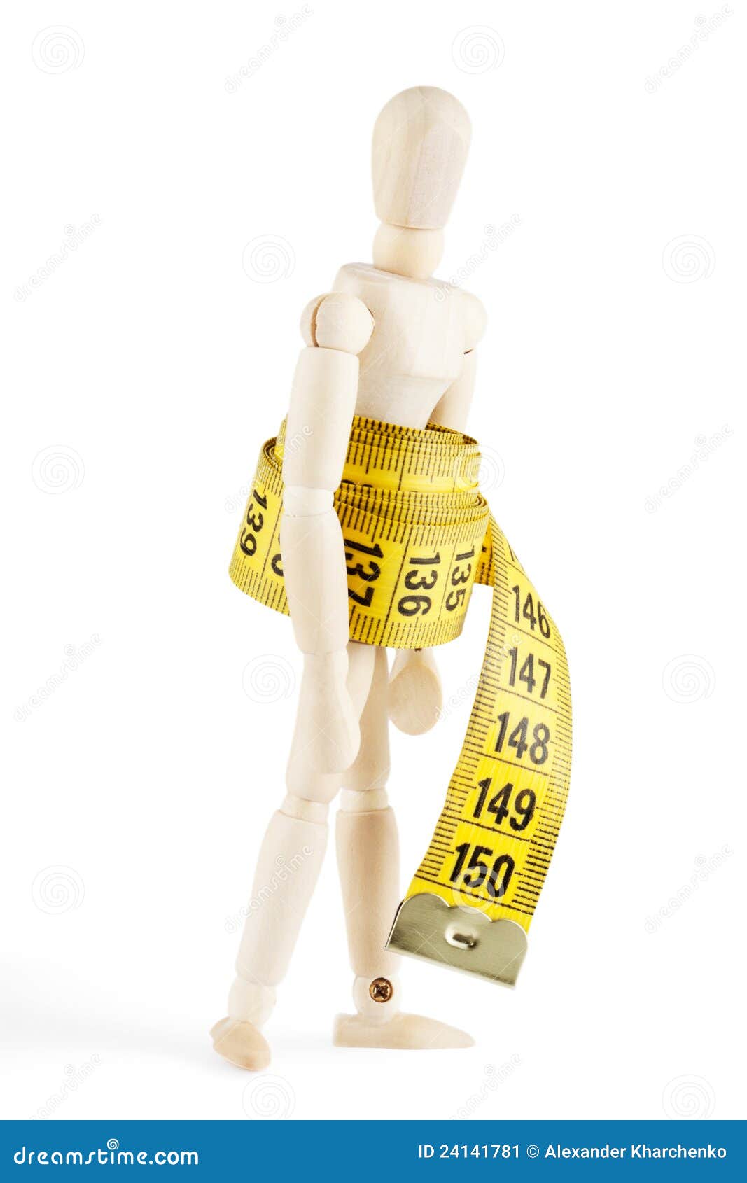 Dummy with measuring tape stock image. Image of concept 24141781