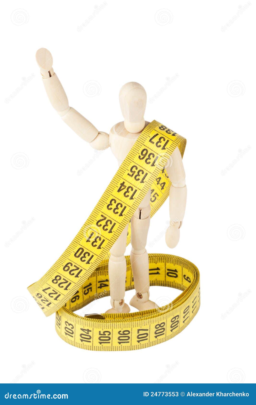 Dummy with measuring tape stock image. Image of recreation 24773553