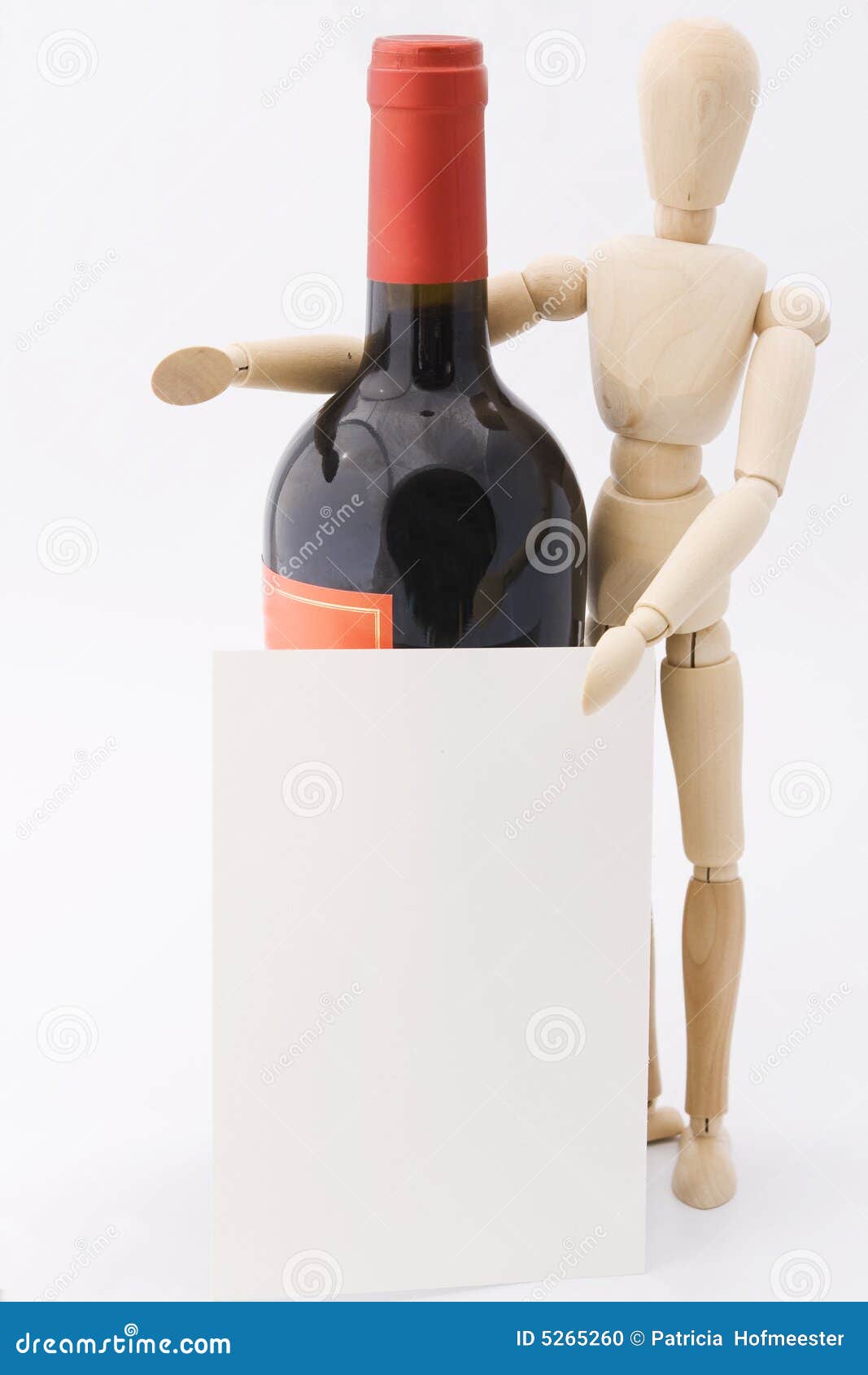 Dummy Presents Red Wine Bottle Stock Photo Image of label, luxury