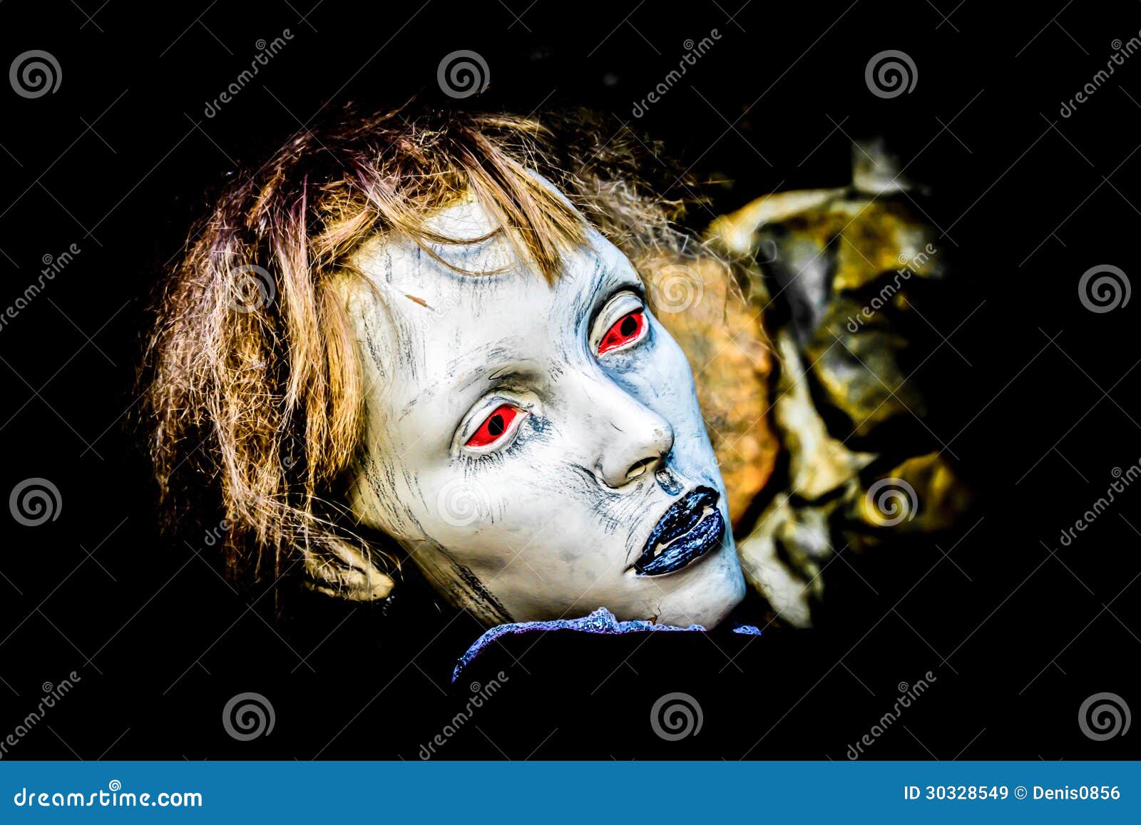 Female Dummy Scary Face, Partially Isolated Stock Photo, Picture and  Royalty Free Image. Image 16318378.