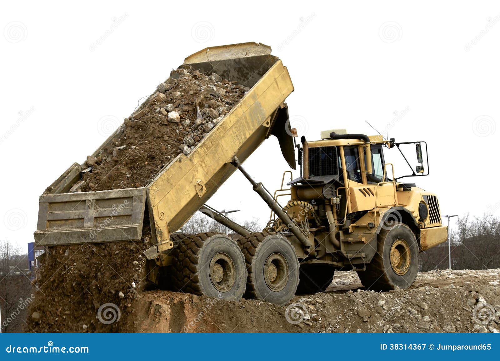 Dump truck stock image. Image of demolition, destruction 38314367