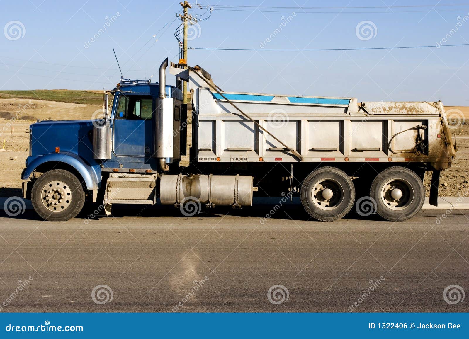 Dump truck side view stock photo. Image of dirt, machinery - 1322406