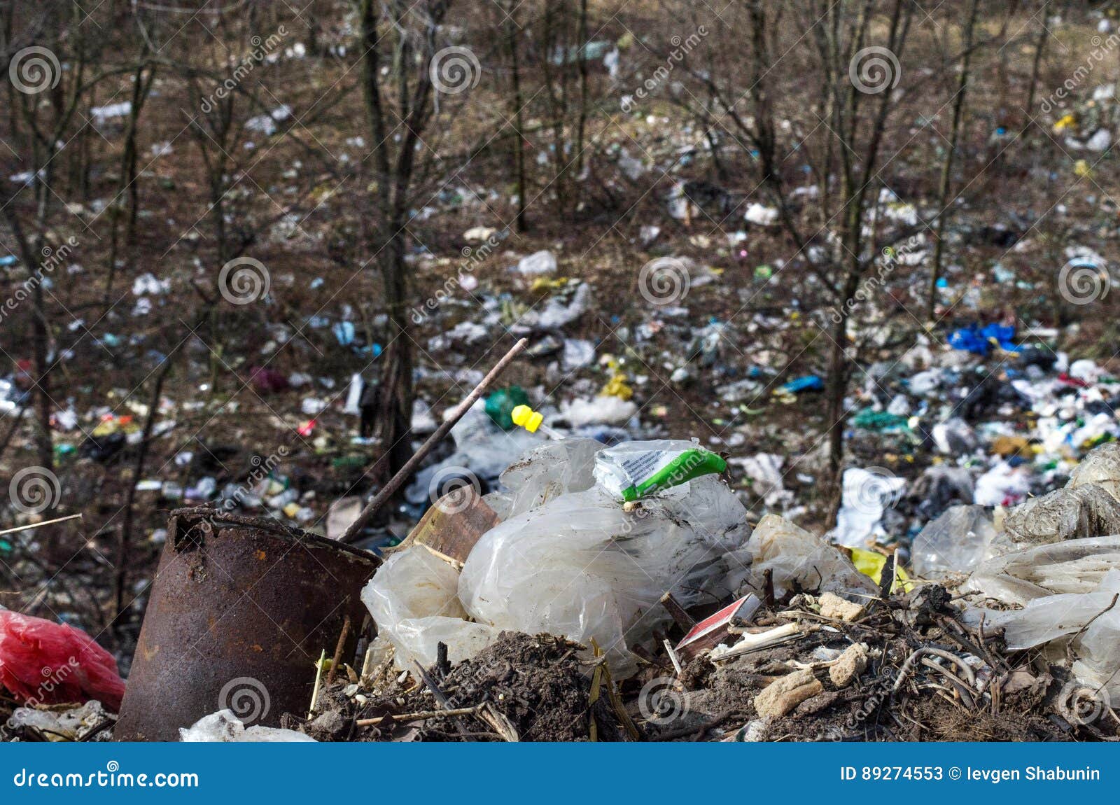 Dump in the woods stock image. Image of junkyard, recycle 89274553