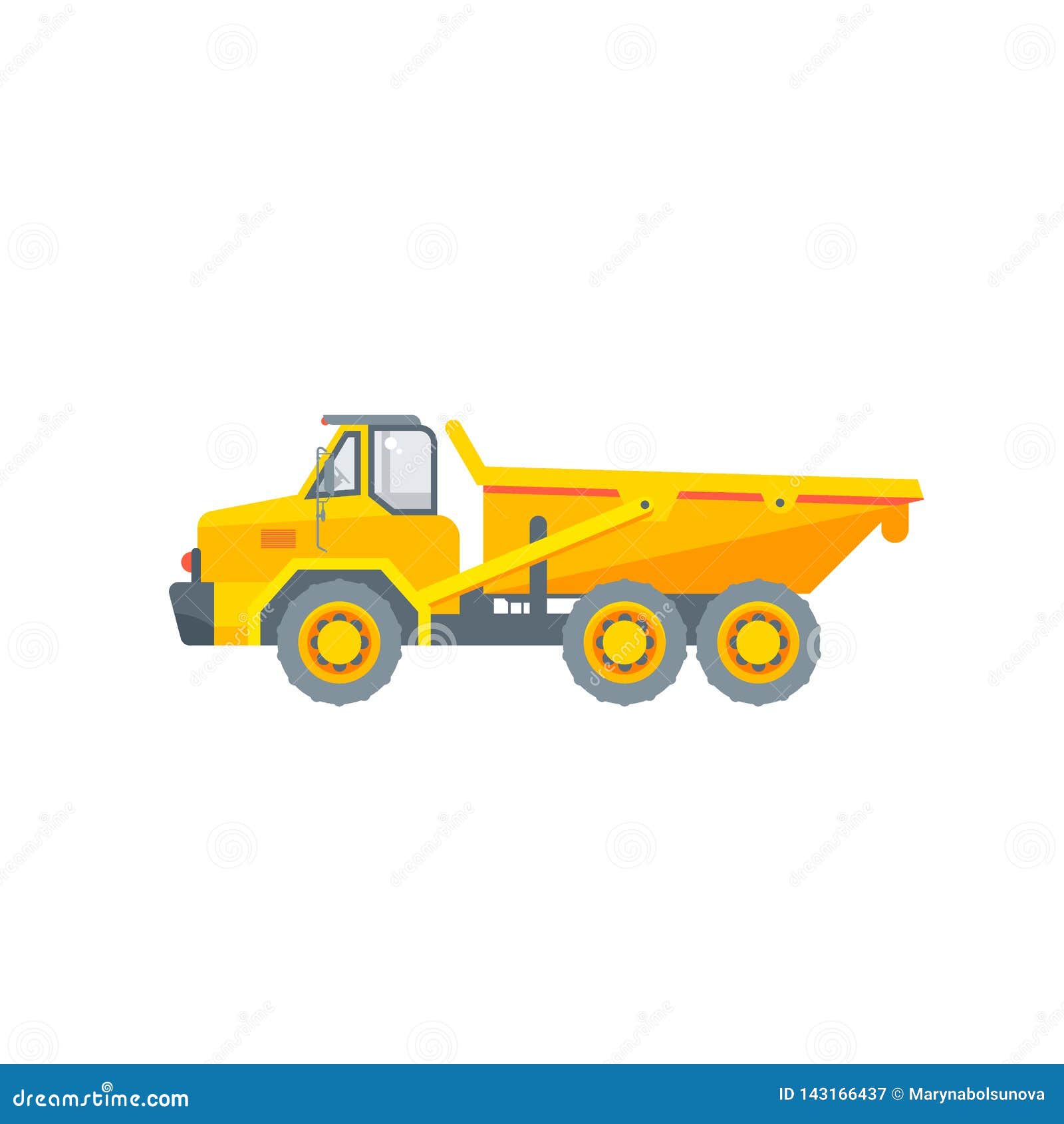 dumper truck  side view