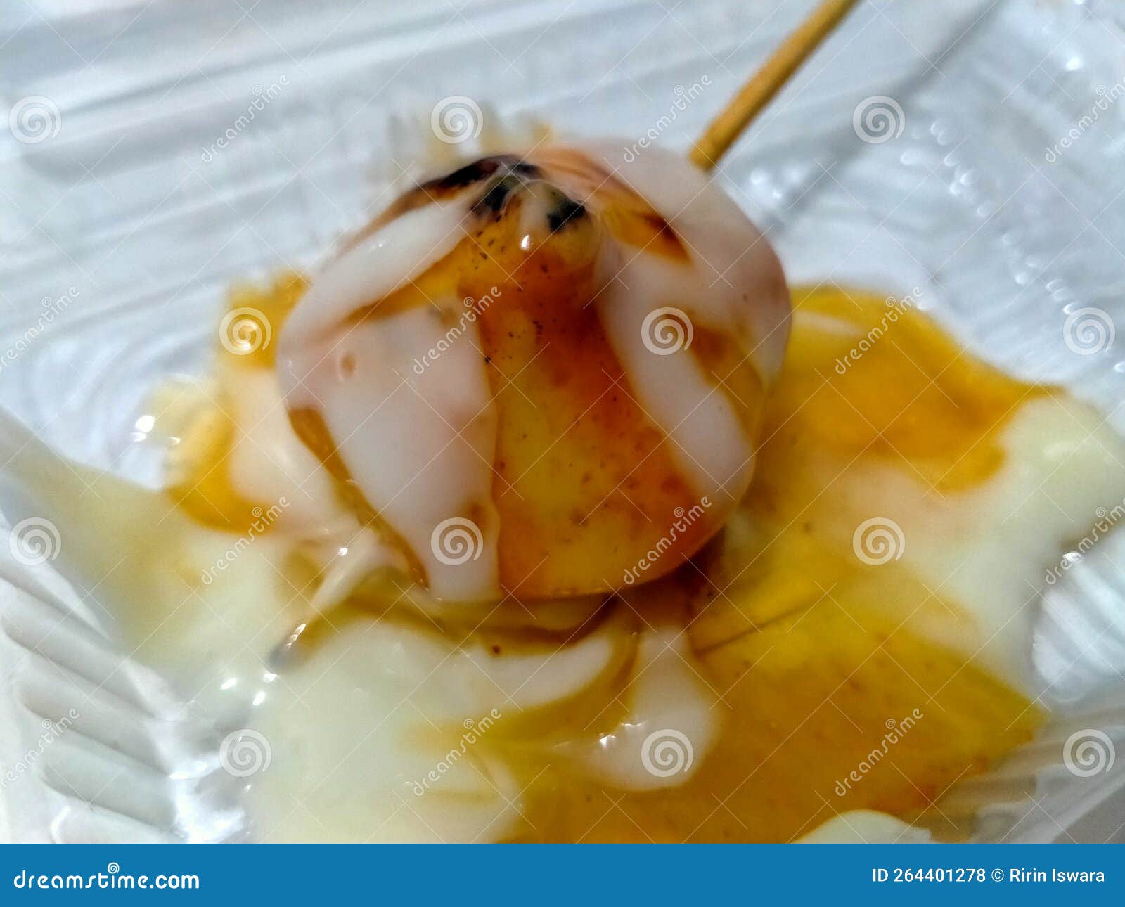 Dumpling Cheese, Sauce and Mayonnaise the Right Mix Stock Photo Image