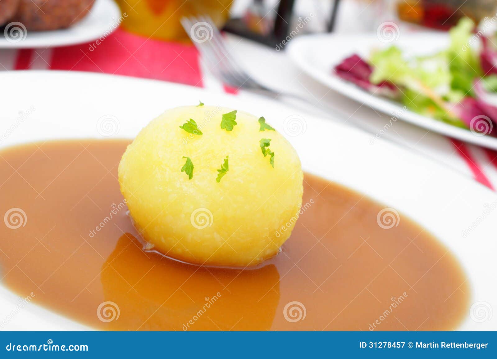 Dumpling with gravy stock image. Image of dumplings, meal 31278457