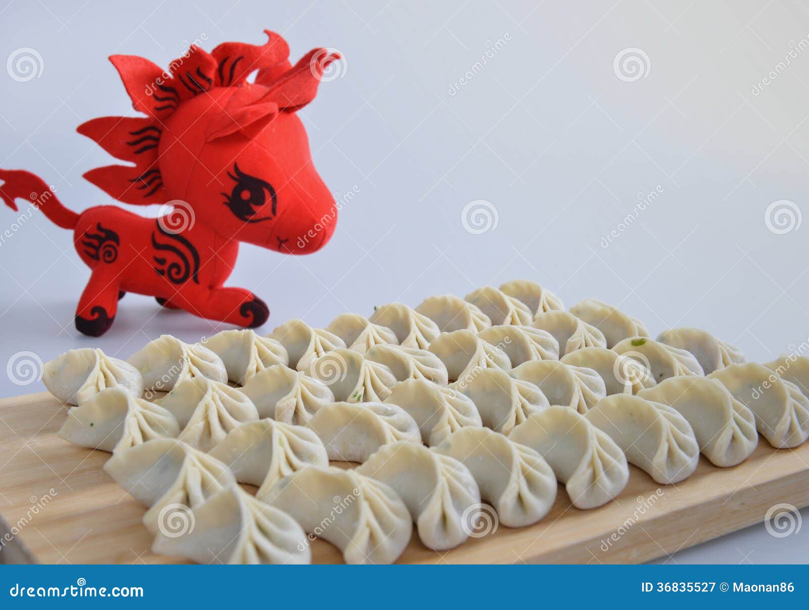 Dumplings and red horse stock image. Image of asian, dumplings 36835527