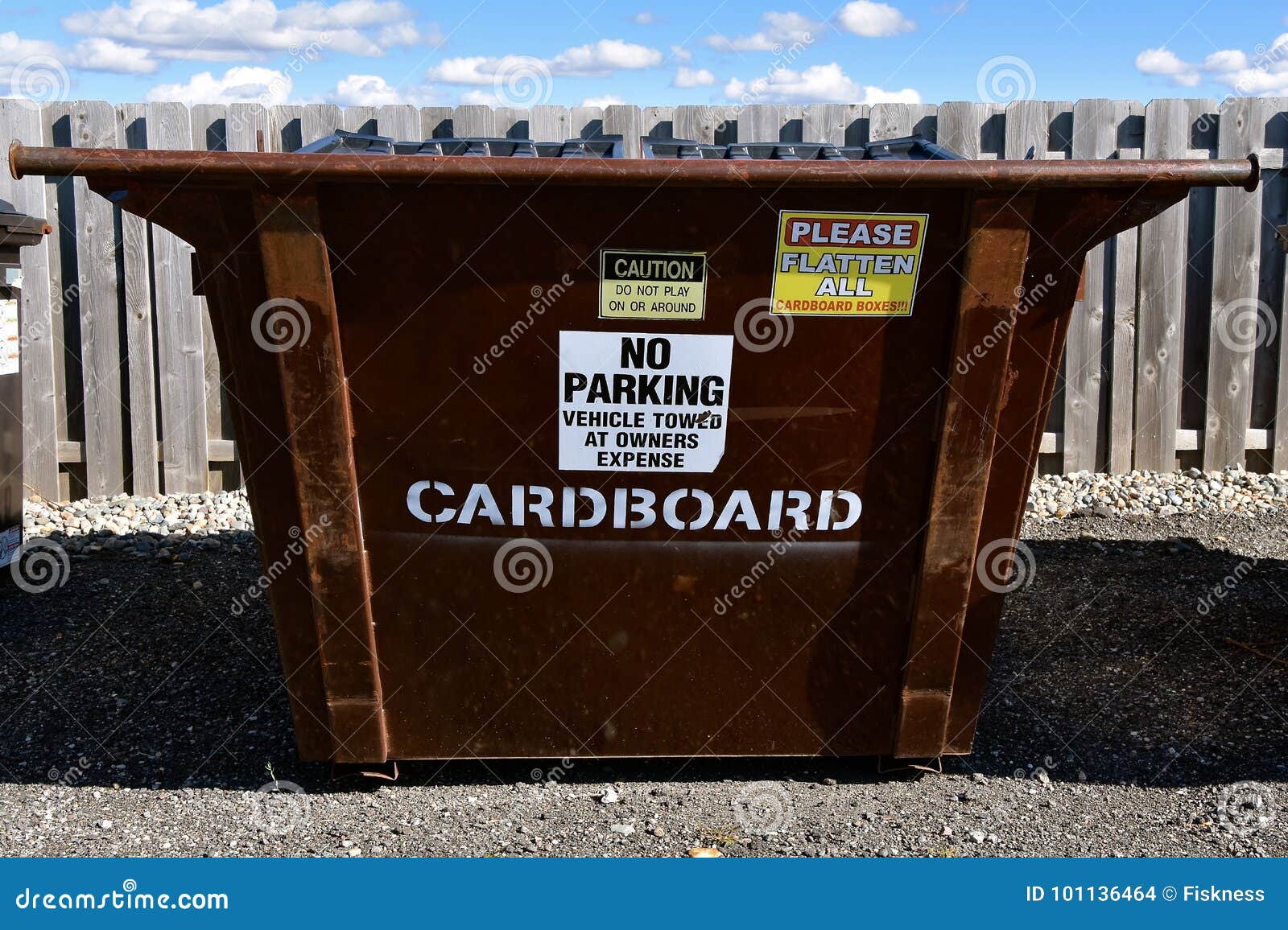 A Dumpster Used for Cardboard Collection Stock Photo Image of sanitation, garbage 101136464