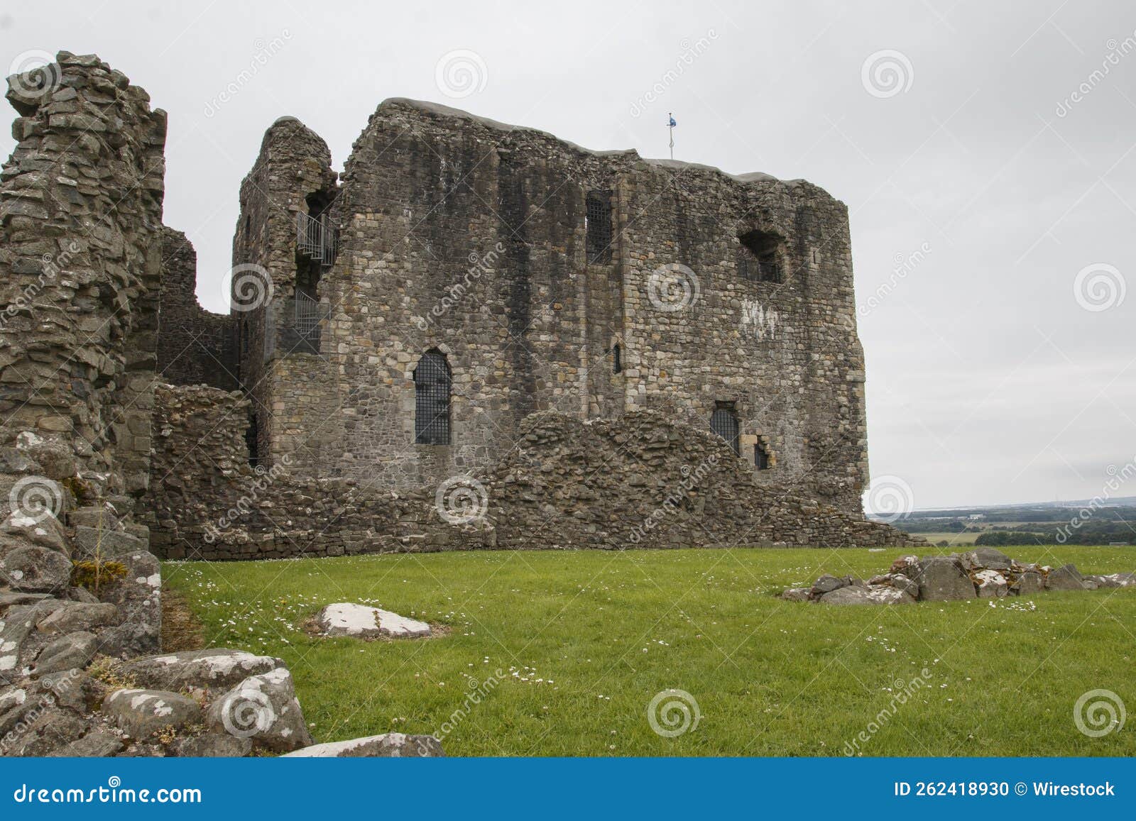 Dundonald Castle Kilmarnock UK Stock Photo Image of wall, historic